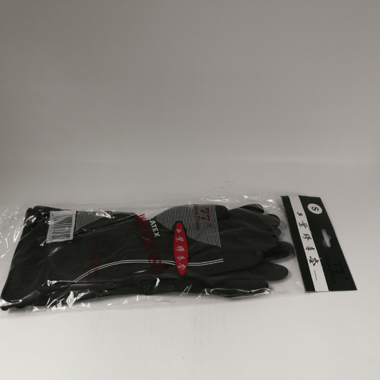 景聯 孖七牌黑色手套 12對/盒 - 專業級耐磨防滑工作手套，工業及建築維修專用